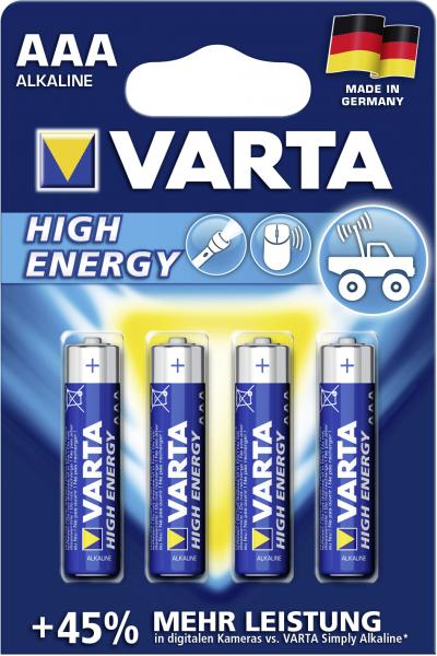 Varta High Energy Alkaline AAA Micro 1,5V