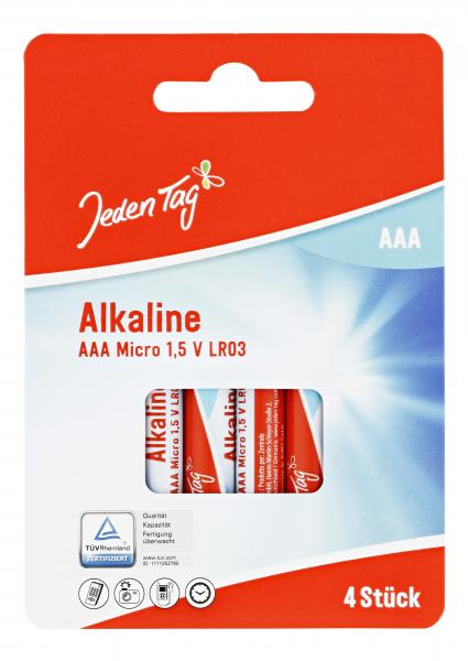 Jeden Tag Alkaline AAA Micro 1,5V LR03