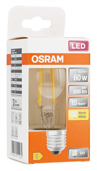 Osram LED Star Classic A 60W E27 warmweiß
