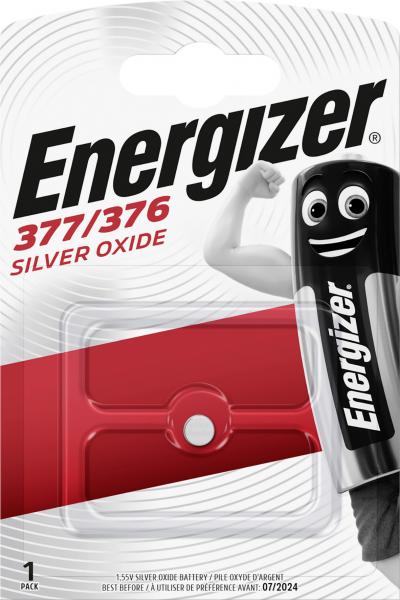 Energizer Uhren-Batterie Typ 377/376 Silver Oxide