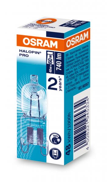 Osram Halopin Pro 48W G9 warmweiß