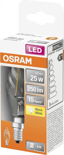 Osram LED Star Classic BW25 2,5W E14 warmweiß