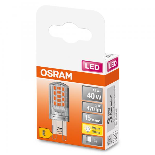 Osram LED Star Pin 4,2W G9 warmweiß