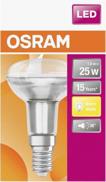 Osram LED Star R50 1,6W E14 warmweiß