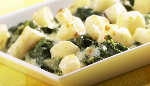 Schwarzwurzel-Spinat-Gratin Schwarzwurzel-Spinat-Gratin