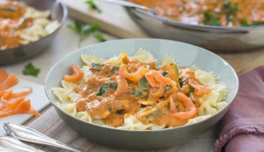 Farfalle mit Räucherlachs Farfalle mit Räucherlachs
