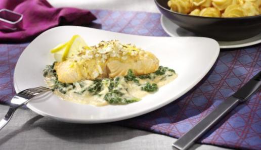 Lachs-Spinat-Gratin Lachs-Spinat-Gratin