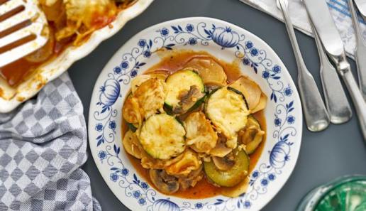 Zucchini-Champignon Moussaka Zucchini-Champignon Moussaka