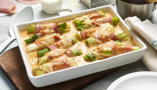 Lauch-Röllchen mit Schinken Lauch-Röllchen mit Schinken