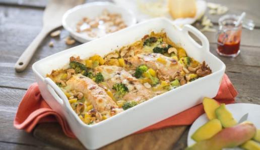 Fruchtig-scharfer Lachs-Auflauf Fruchtig-scharfer Lachs-Auflauf