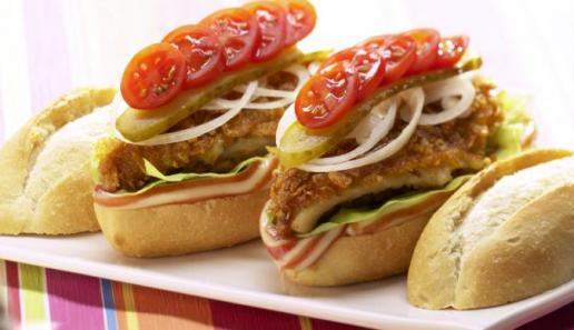 Knuspriger Fischburger Knuspriger Fischburger