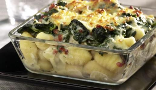 Gnocchi-Spinat-Gratin Gnocchi-Spinat-Gratin