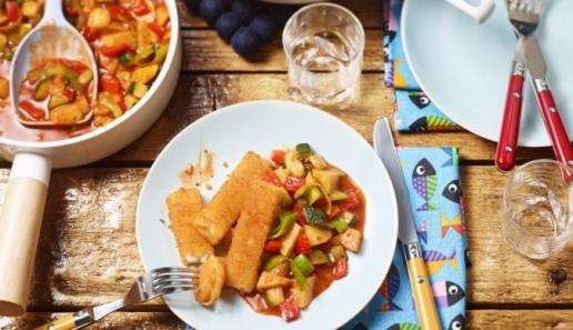 Piraten-Topf mit Fischstäbchen Piraten-Topf mit Fischstäbchen