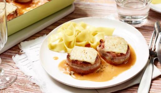 Gratinierte Schweinemedaillons Gratinierte Schweinemedaillons