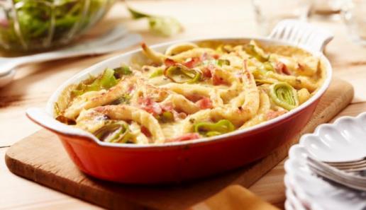 Herzhaftes Spätzle-Lauch-Gratin Herzhaftes Spätzle-Lauch-Gratin