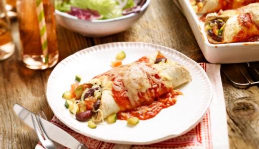 Enchiladas mit Gemüsefüllung Enchiladas mit Gemüsefüllung