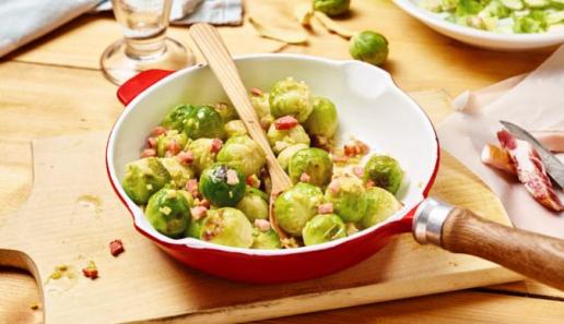 Rosenkohl mit Speck und Ingwer Rosenkohl mit Speck und Ingwer