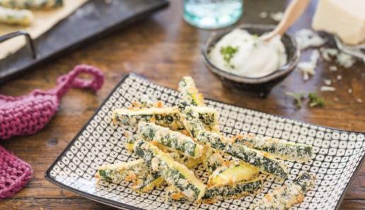 Zucchini-Parmesan-Sticks Zucchini-Parmesan-Sticks